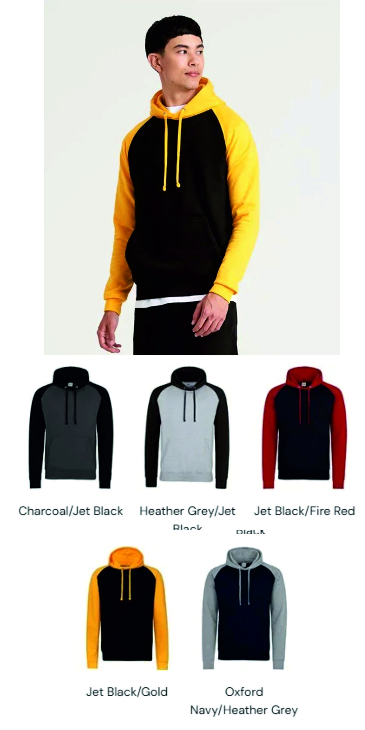 AWD JH009 Baseball Hoodie  AWD JH009 Baseball Hoodie